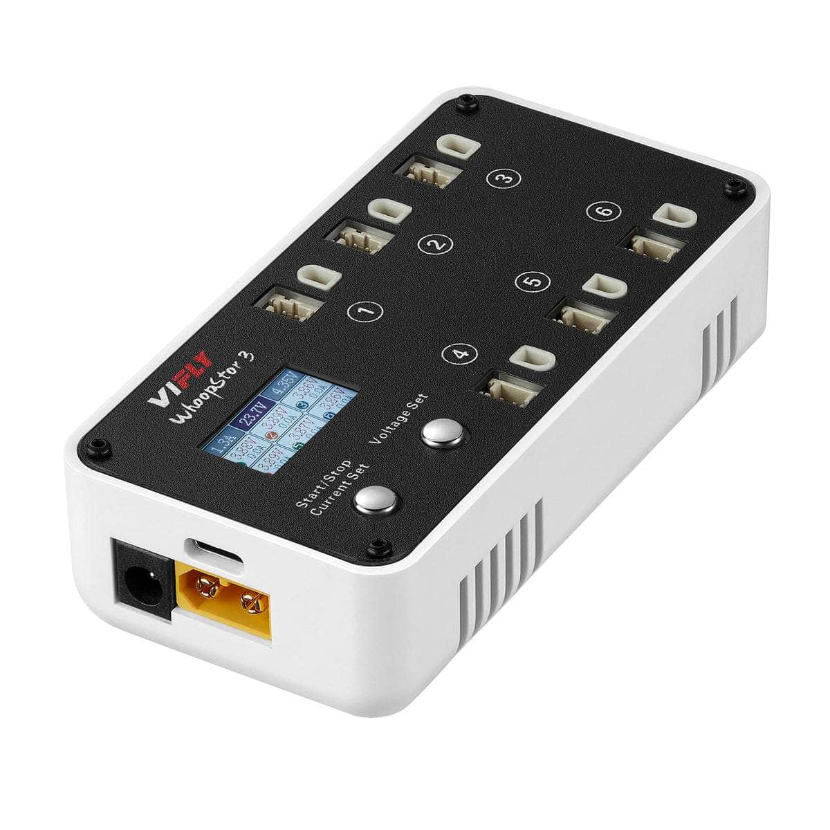 ViFly WhoopStor V3 1S LiPo/LiHV 6 Channel DC/USB-C Whoop Charger & Discharger for BT2.0 & PH2.0 - Choose Your Color for fpv drones 2