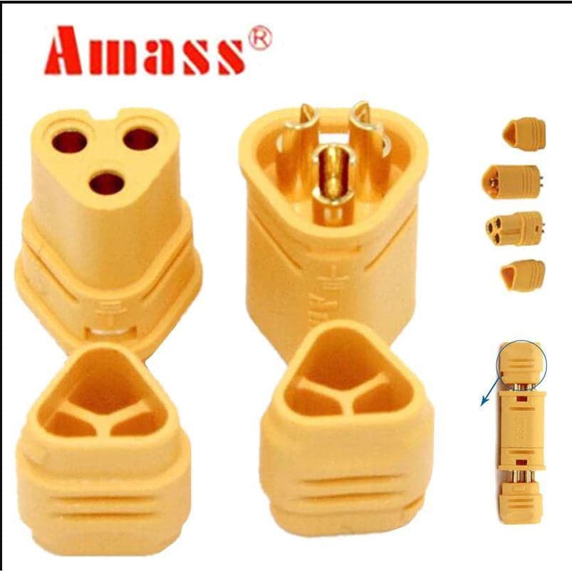 AMASS MT30 Connector Male/Female Set for fpv drones 1