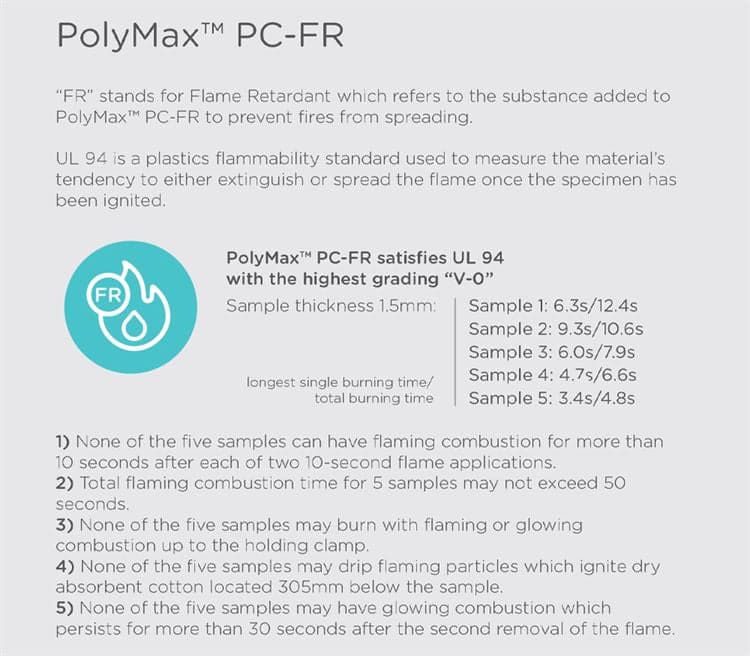 Polymaker PolyMax PC-FR Flame Retardant 1.75mm Filament 1kg for fpv drones 4