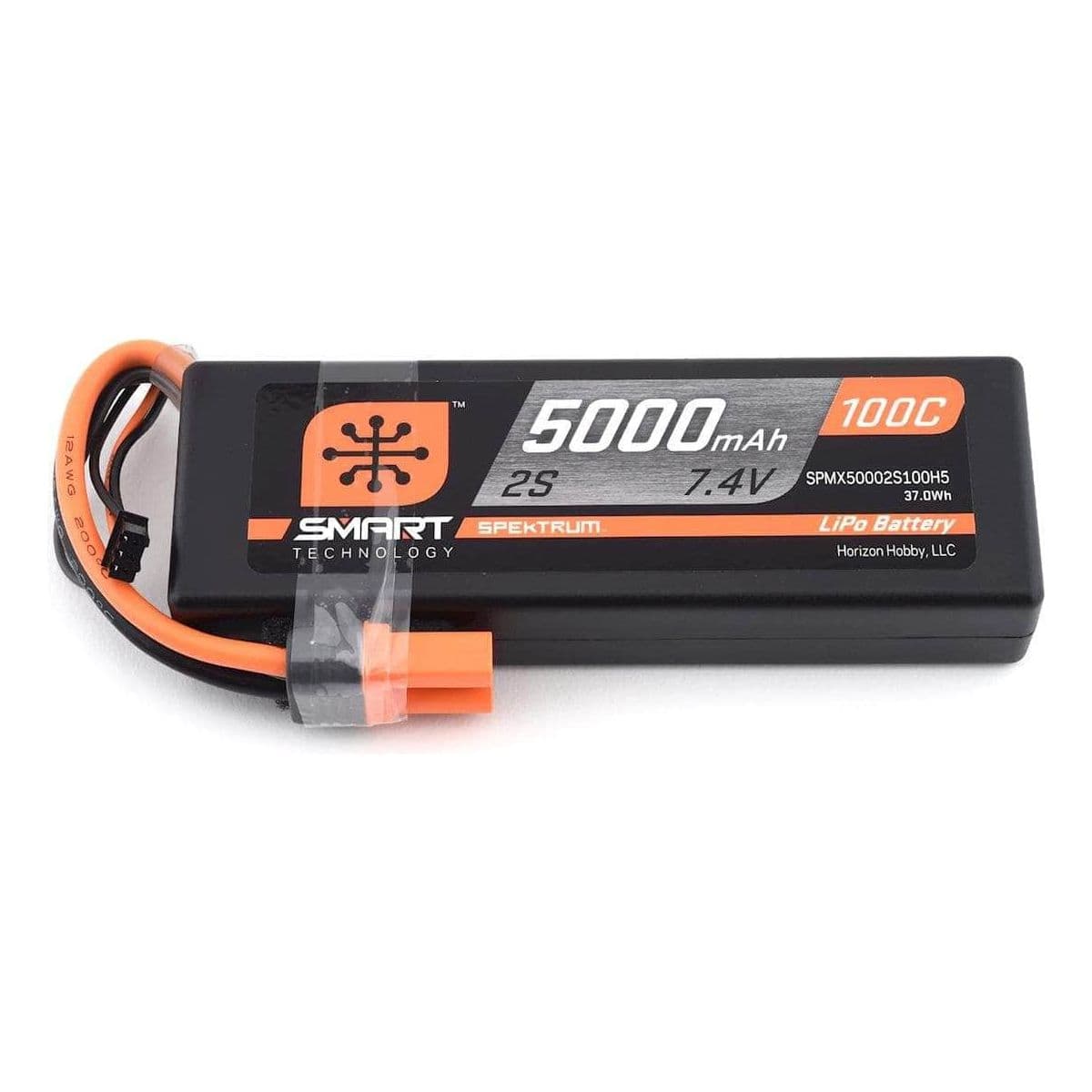 SPMX50002S100H5, Spektrum RC 2S Smart LiPo Hard Case 100C Battery Pack (7.4V/5000mAh) w/IC5 Connector for fpv drones 1