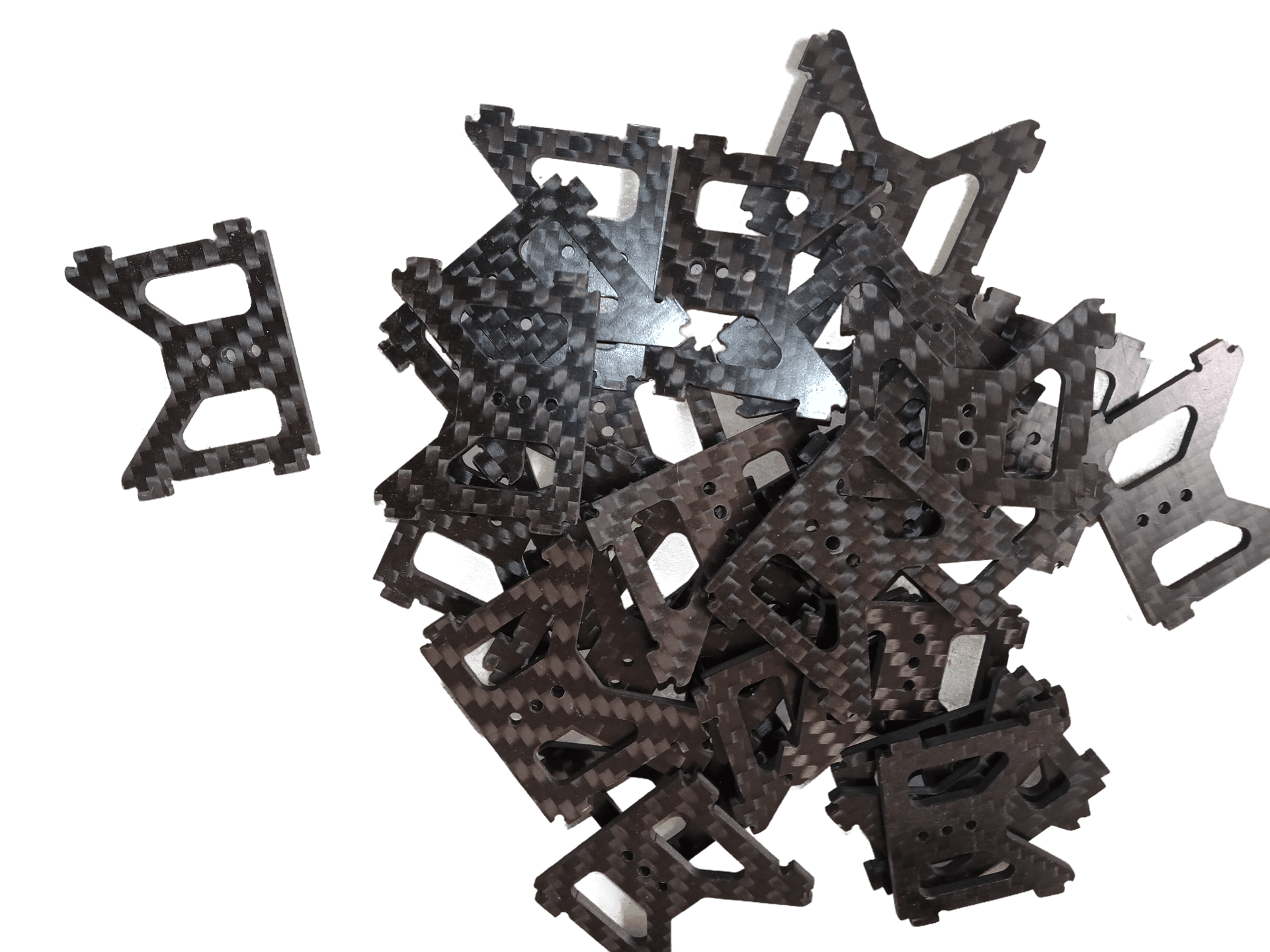 Carbon Fiber FPV Camera Mounting Plates (Bulk Pile) | New