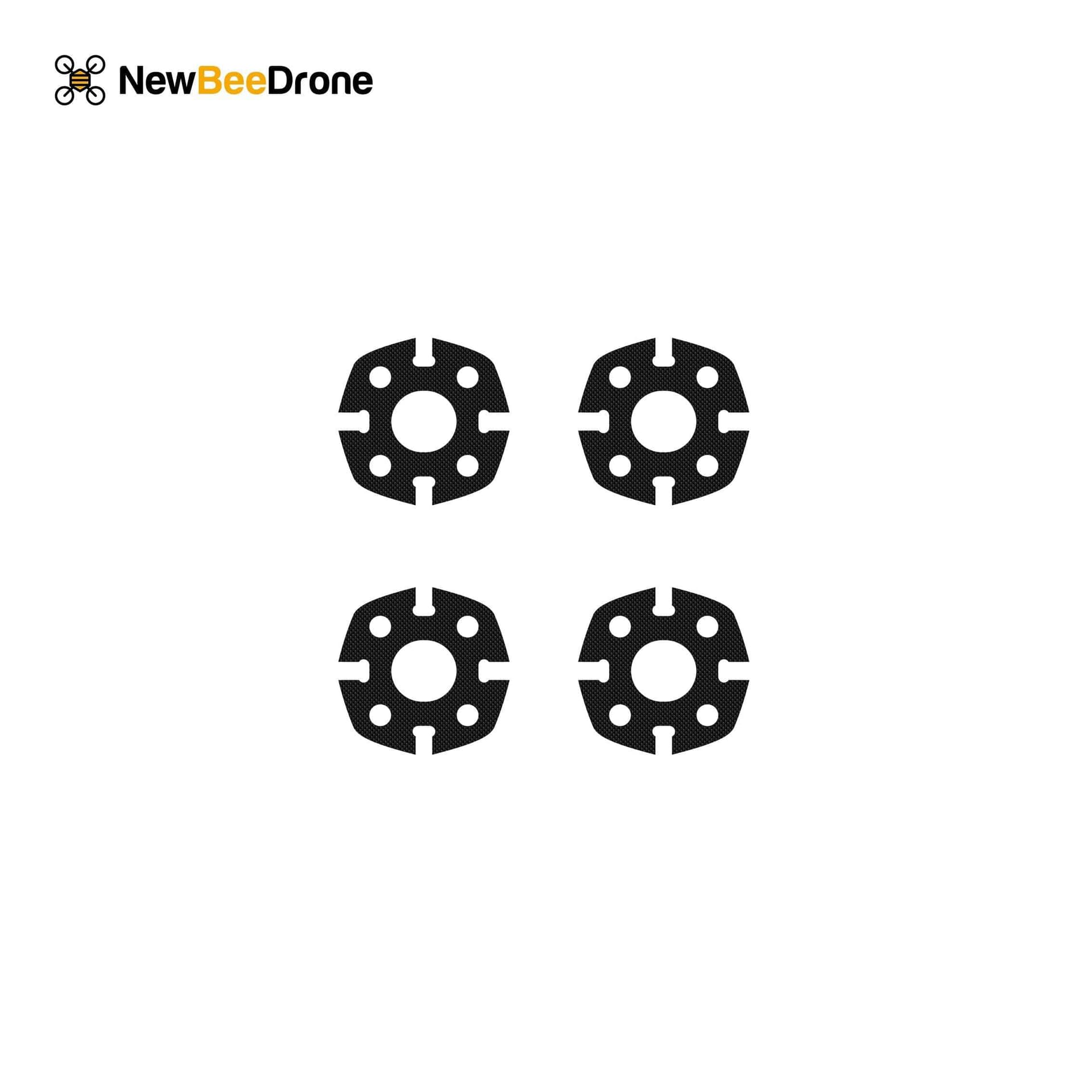 NewBeeDrone CinemAh Carbon Fiber Frame Replacement Parts  - Main Plate, Side Plates, Motor Mounts, Etc. for fpv drones 4