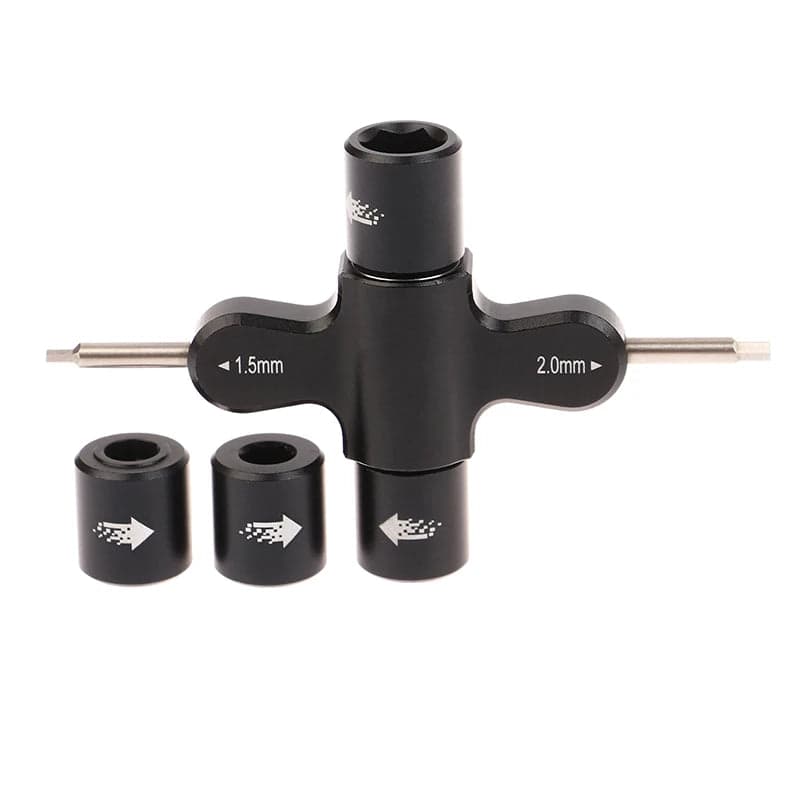 M3 M5 Ratchet Wrench Screw Nut 1.5 2.0mm Hexagon Screwdriver Quick Release Propeller Motor Prop Tool for fpv drones 2