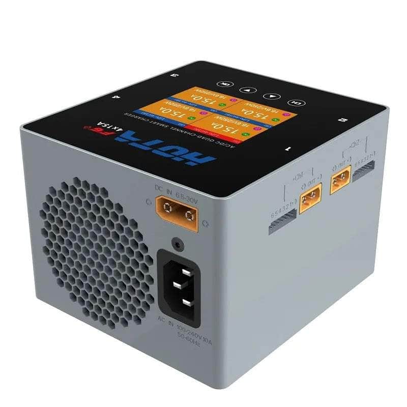 HOTA F6+ 1000W 60A 1-6S Quad Channel AC/DC Smart Charger - Grey for fpv drones 3
