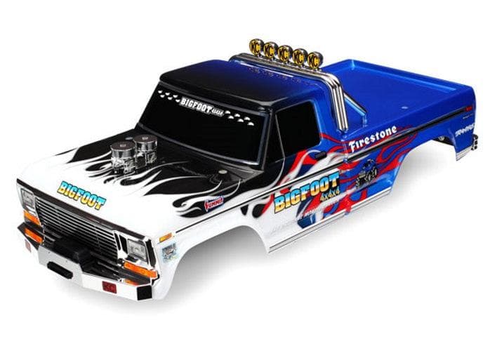 Traxxas 3653 Body Bigfoot Flame Licensed Replica (Painted, Decals Applied) for fpv drones