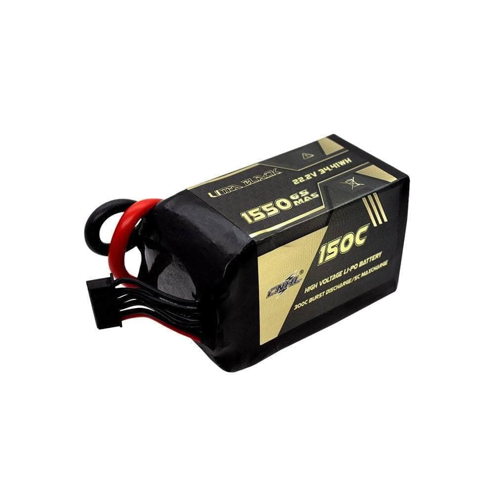 CNHL Ultra Black Series 22.2V 6S 1550mAh 150C LiPo Battery - XT60 for fpv drones 1