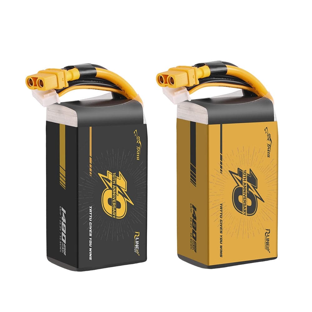 Tattu R-Line Version 6.0 1480mAh 22.2V 160C 6S1P Lipo Battery Limited Edition - XT60 for fpv drones 2