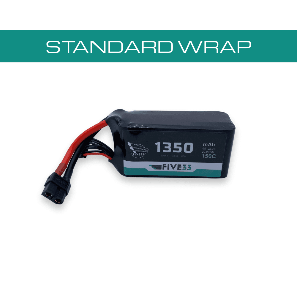 Budget Freedom Spec Lipo 1350mAh 6S (4 Pack Bundle) for fpv drones 7