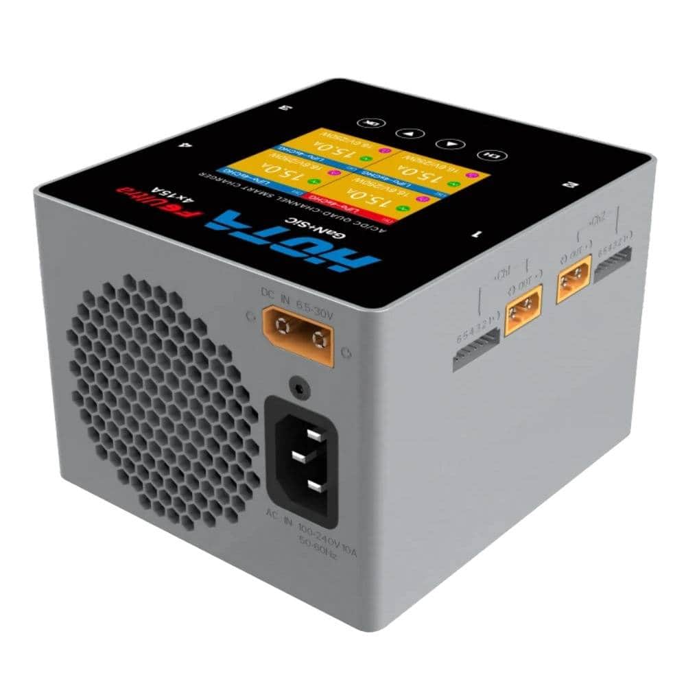 HOTA F6 Ultra 1000W GaN 60A 1-6S Quad Channel AC/DC Smart Charger for fpv drones 2