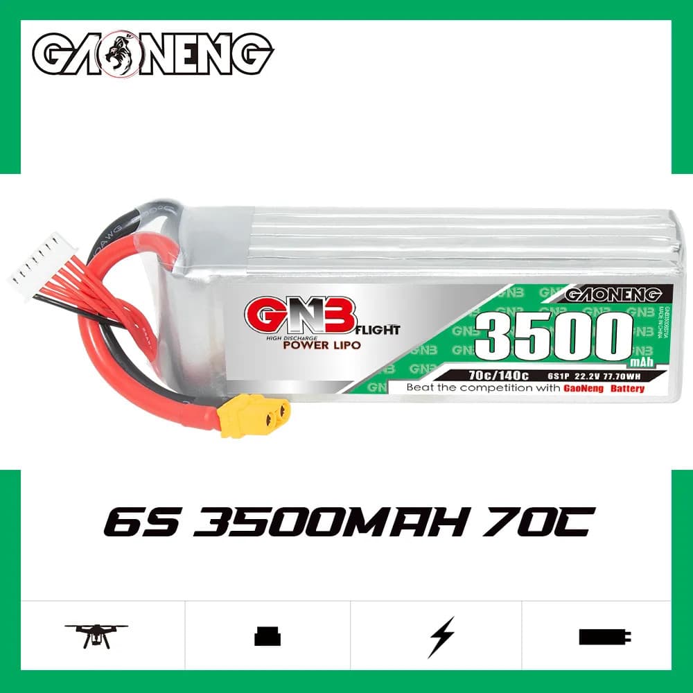 GNB 3500mah 6S HV 70C - XT60 for fpv drones 2