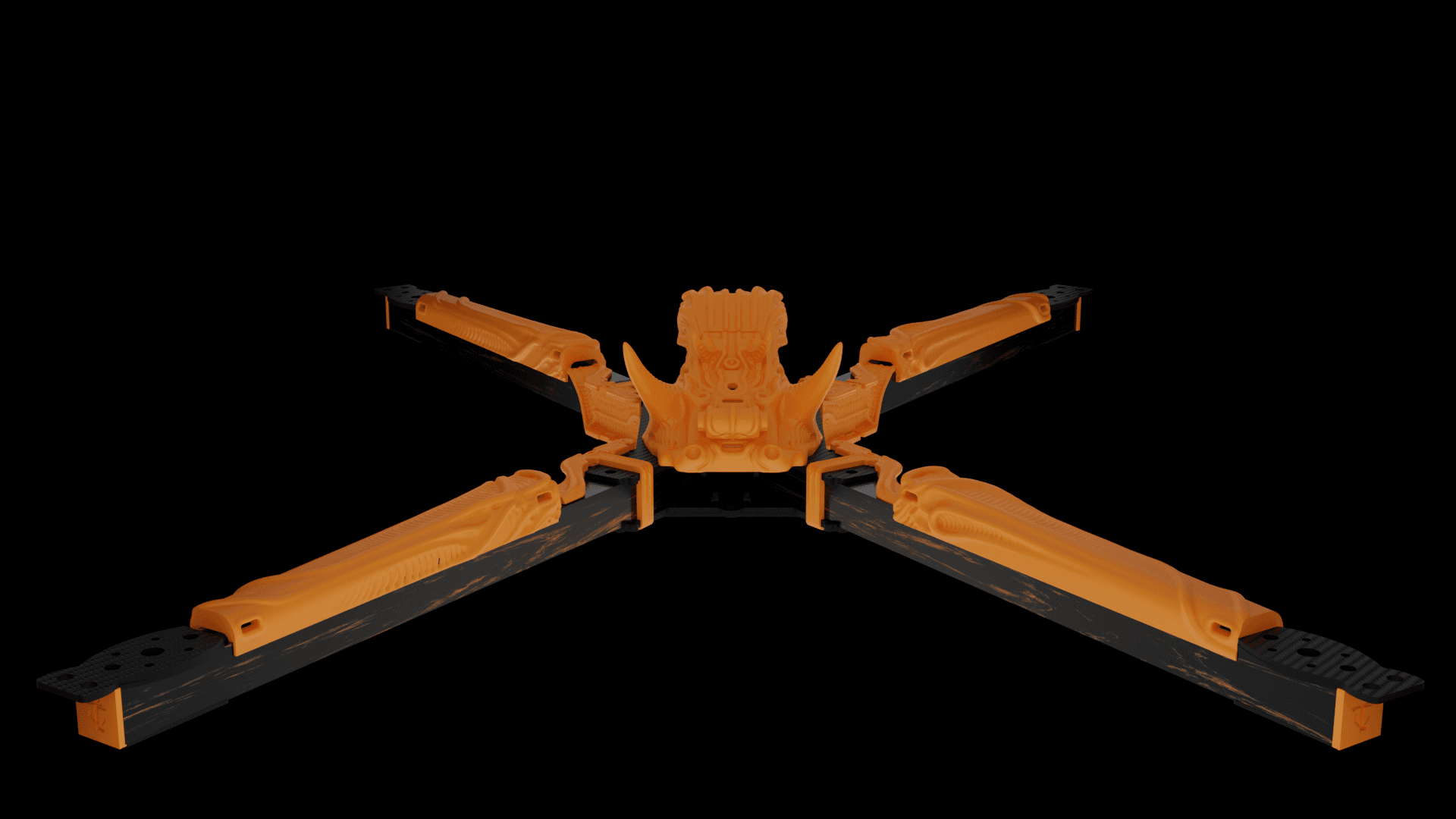 Big Fu*kin WEDGE (BFW) X-CLASS Frame 3D Printed Kit for fpv drones 6