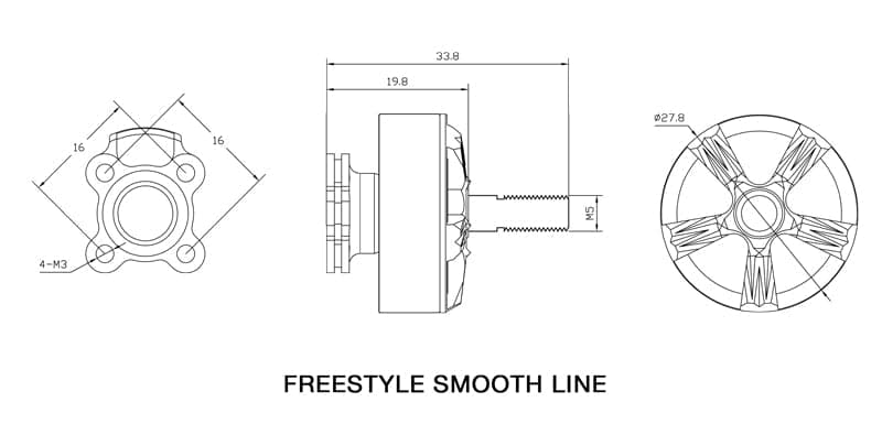 XNOVA 2207 FREESTYLE SMOOTH LINE MOTORS for fpv drones 3