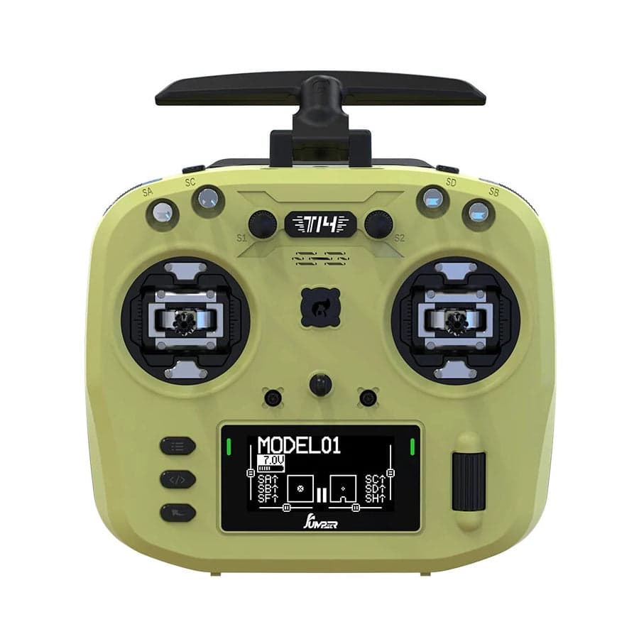 Jumper T14 Macarone ELRS 1W 2.4GHz VS-M HALL Sensor Gimbals 2.42" OLED Screen EdgeTX RC Transmitter - Choose Color for fpv drones 3