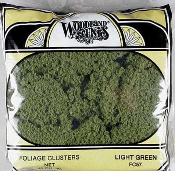 Woodland Scenics FC57 N/HO Foliage Cluster Light Green for fpv drones