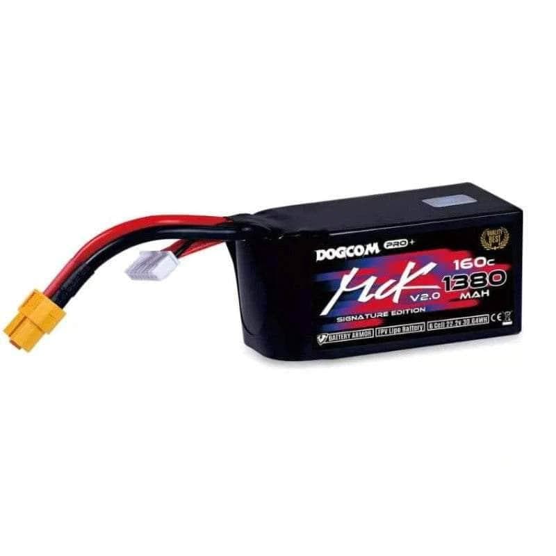 DogCom MCK EDITION V2.0 22.2V 6S 1380mAh 160C LiPo Battery - XT60 for fpv drones 1