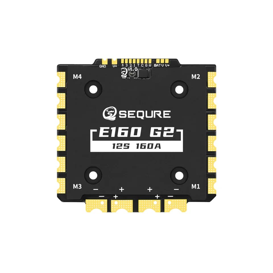 SEQURE E160 G2 4-12S 160A 4IN1 ESC with AM32