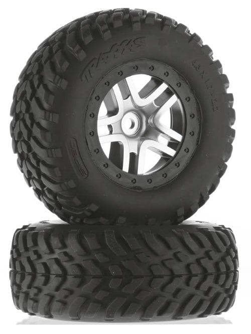 Traxxas 6892 Tires/Wheels Assembled Glued SCT Split-Spoke Sati for fpv drones