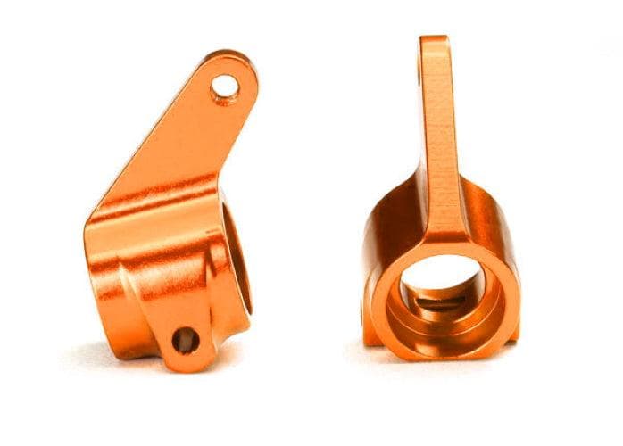 Traxxas Steering Blocks (2) 6061-T6 Aluminum (Orange-Anodized) Rustler Stampede for fpv drones