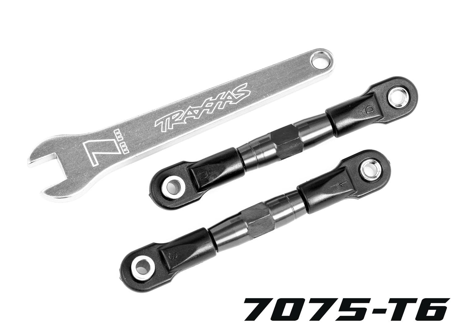 Traxxas 2443a  TUBES 56 mm Gray Aluminum Rear Camber Links (2) Drag Slash for fpv drones