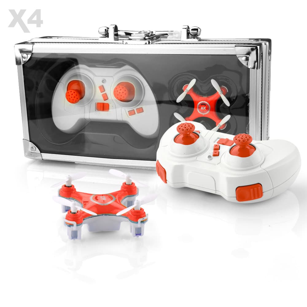 X4 6-Axis Gyro Nano Quadcopter inclusief opbergcase - ORANJE for fpv drones