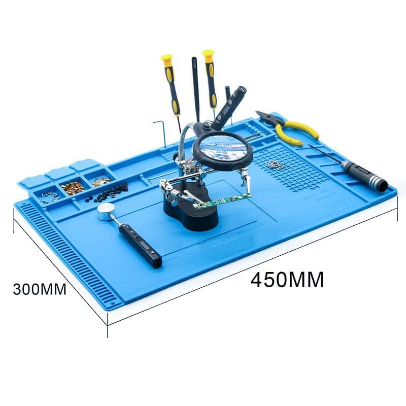 Sequre Magnetic Silicone Build Mat w/ screw holders (3 Size and Color Options) for fpv drones 4