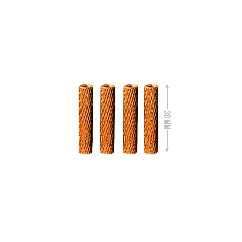M3 Aluminium Standoffs (4 stuks) - GEKARTELD - 30mm - ORANJE for fpv drones 1