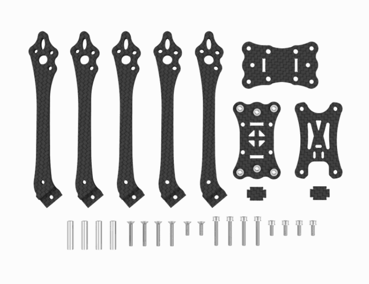 DinDrones Southeast Typhon V7 T700 - 5" racing frame for fpv drones 1