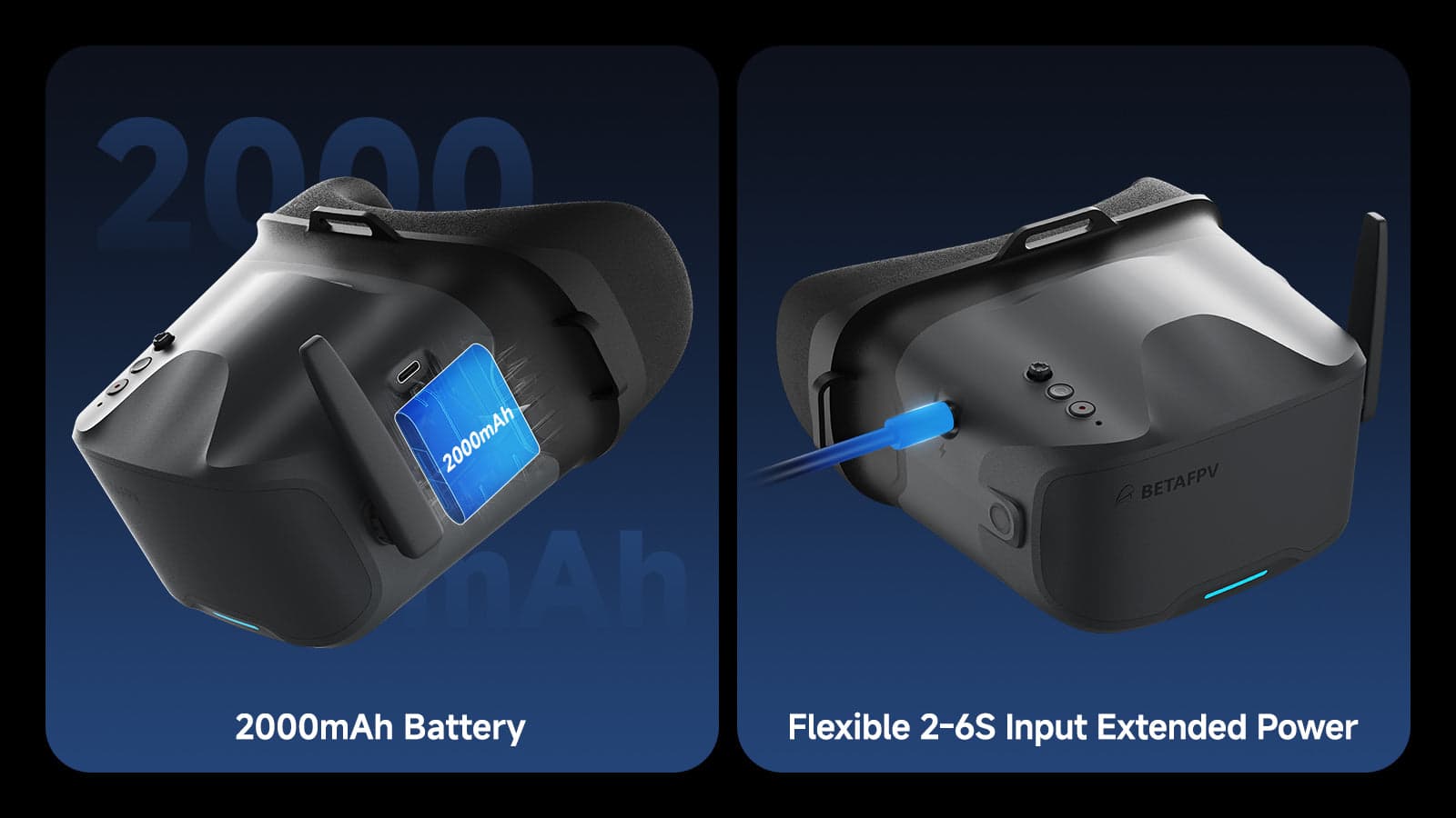 BetaFPV VR04 FPV Goggles with DVR (48CH, 5.8GHz) for fpv drones 9