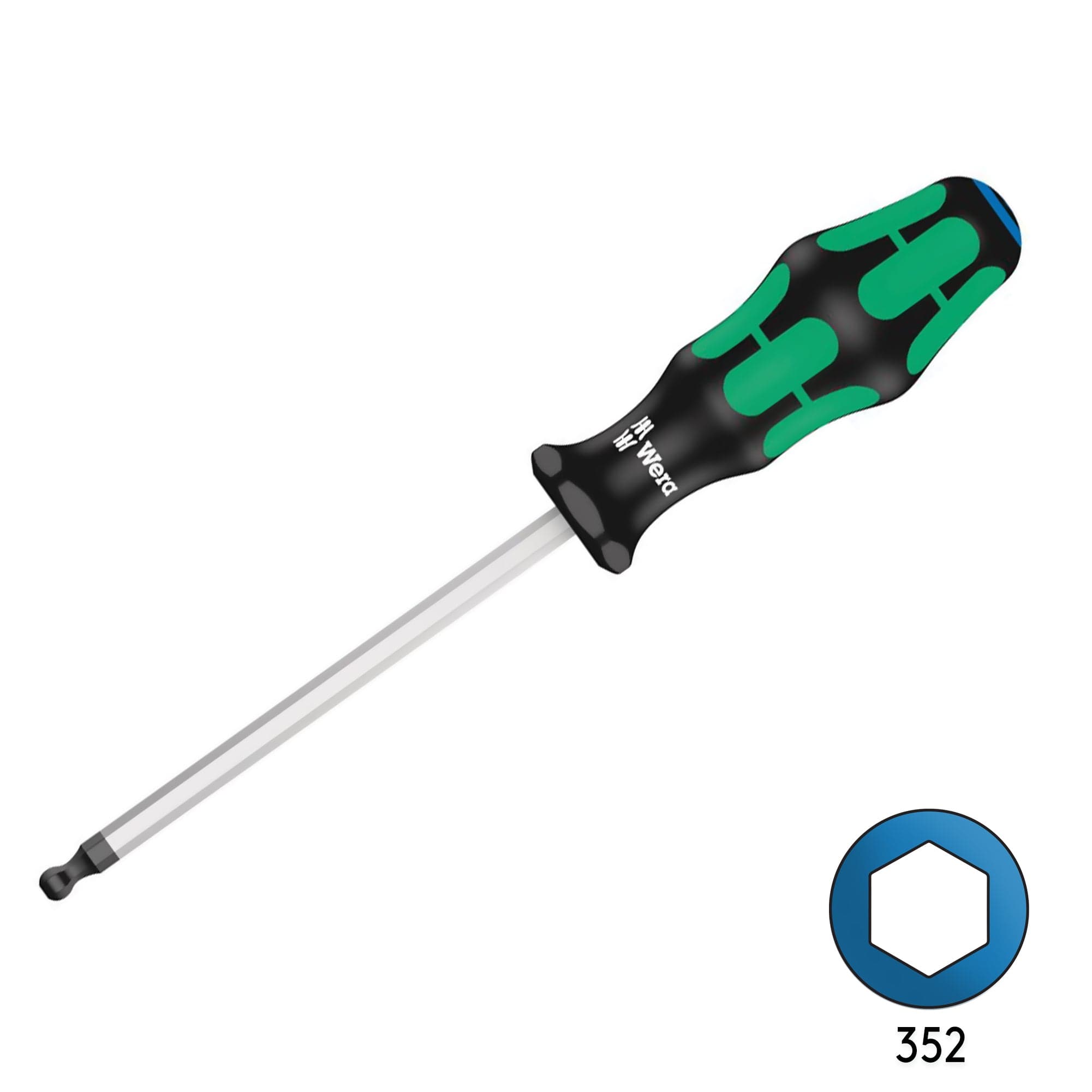 Wera 352 6mm x 125mm Ball End Hex Screw Driver 05022820001 for fpv drones