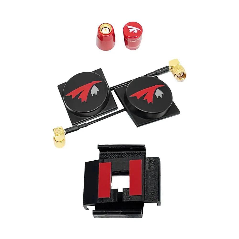 TrueRC X-AIR MK II 5.8GHz Patch Antenna and Stubby Antenna Set for HDzero Goggles - LHCP for fpv drones 1