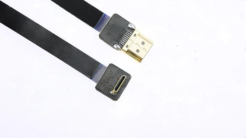 Soft shielded HDMI to Mini HDMI conversion cable - 30cm for fpv drones 1