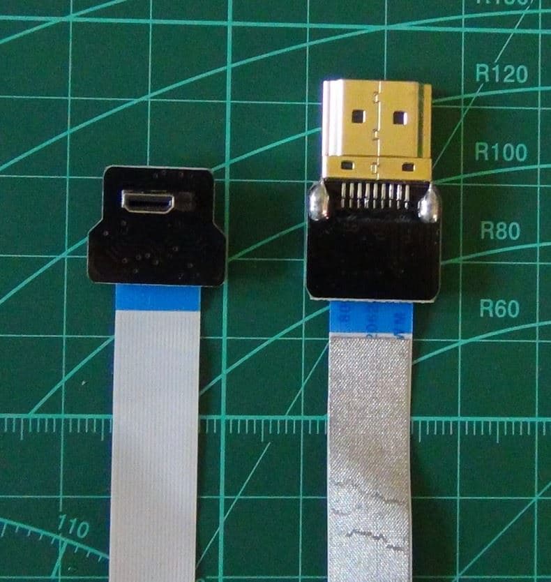 Soft shielded HDMI to Micro HDMI conversion cable for fpv drones 2
