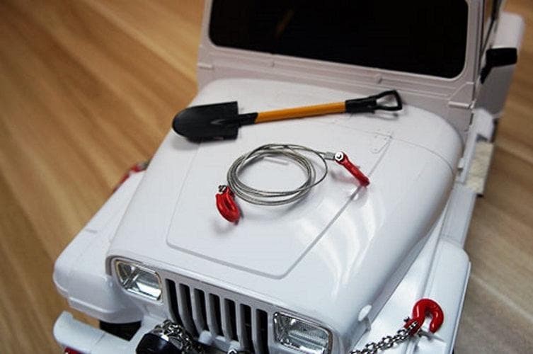 Yeah Racing YA-0373 1/10 RC Rock Crawler Accessories Steel Wire Rope w/Hook for fpv drones 6