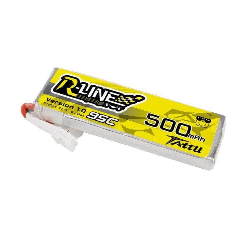 Tattu R-Line 3.7V 1S 500mAh 95C LiPo Whoop/Micro Battery - PH2.0 for fpv drones 1