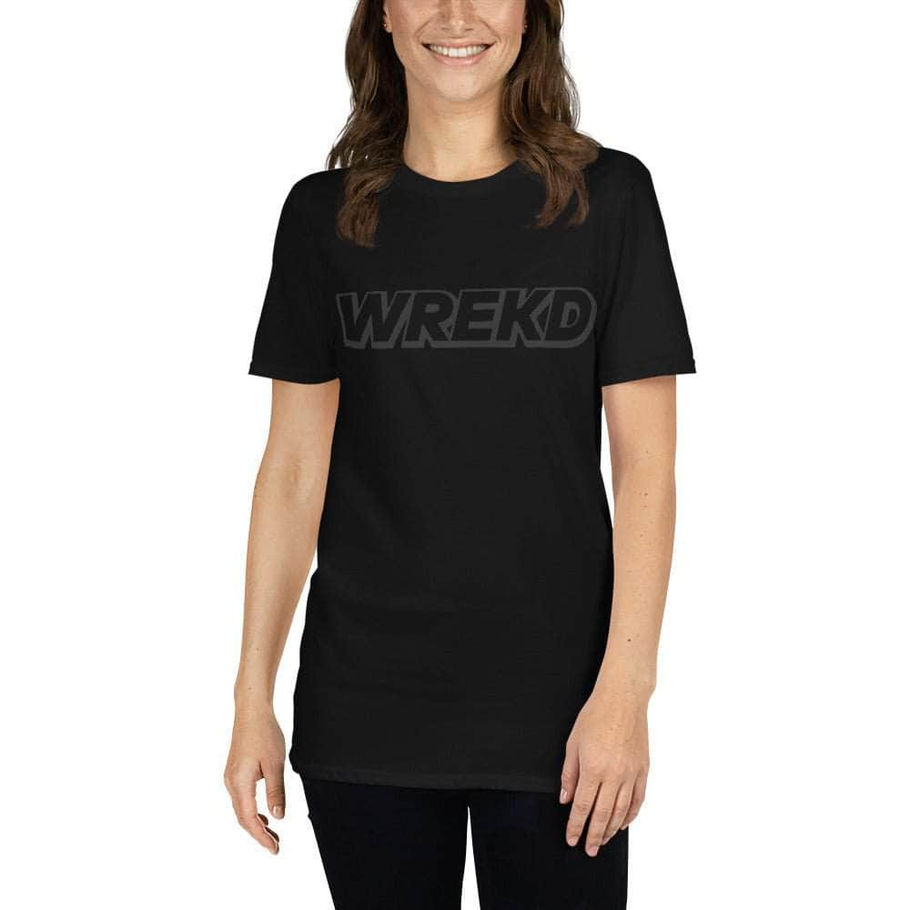 WREKD Black on Black Short-Sleeve Unisex Tee for fpv drones 5