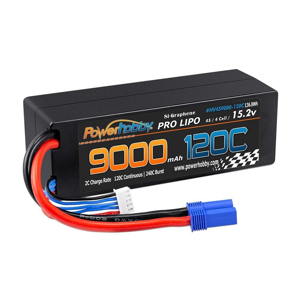 Powerhobby 4S 15.2V 9000mah 120c Graphene Lipo Battery w EC5 Plug for fpv drones 2
