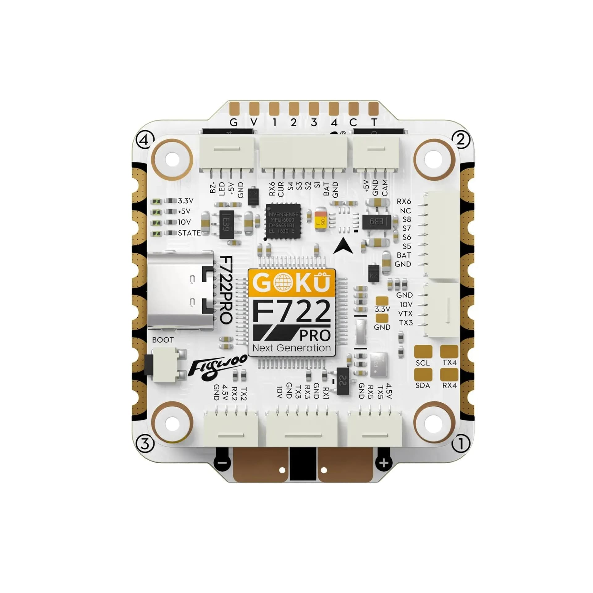 Flywoo GOKU F722 Pro V2 55A 32Bit 128K 30X30 Stack for fpv drones 2