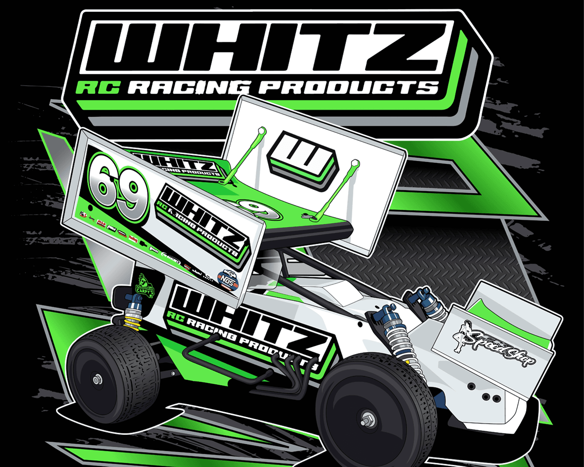 Whitz Racing #DirtOval T-Shirt (Black) for fpv drones 1