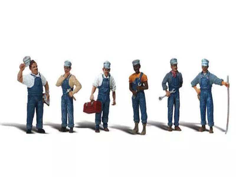 Woodland Scenics A1859 HO Train Figures Train Mechanics for fpv drones