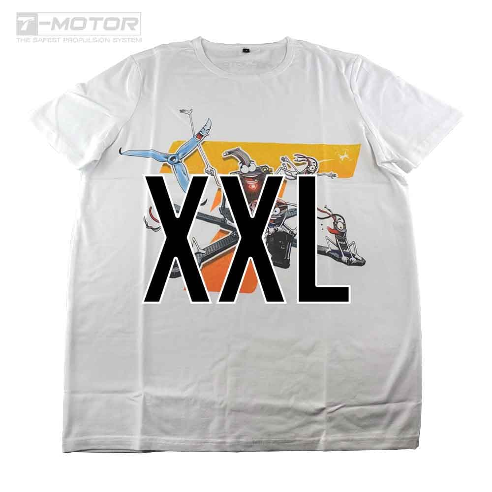T-Motor T-Shirt  - WIT - Maat 2XL for fpv drones