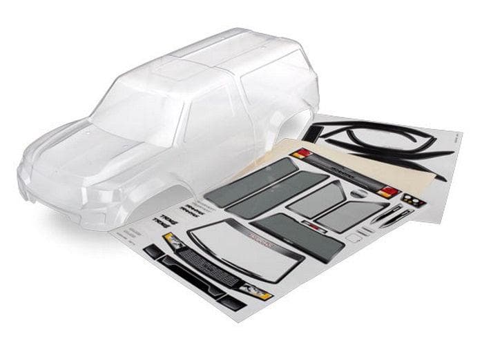 Traxxas 8112 Clear Body with camper TRX-4 Rock Crawler for fpv drones