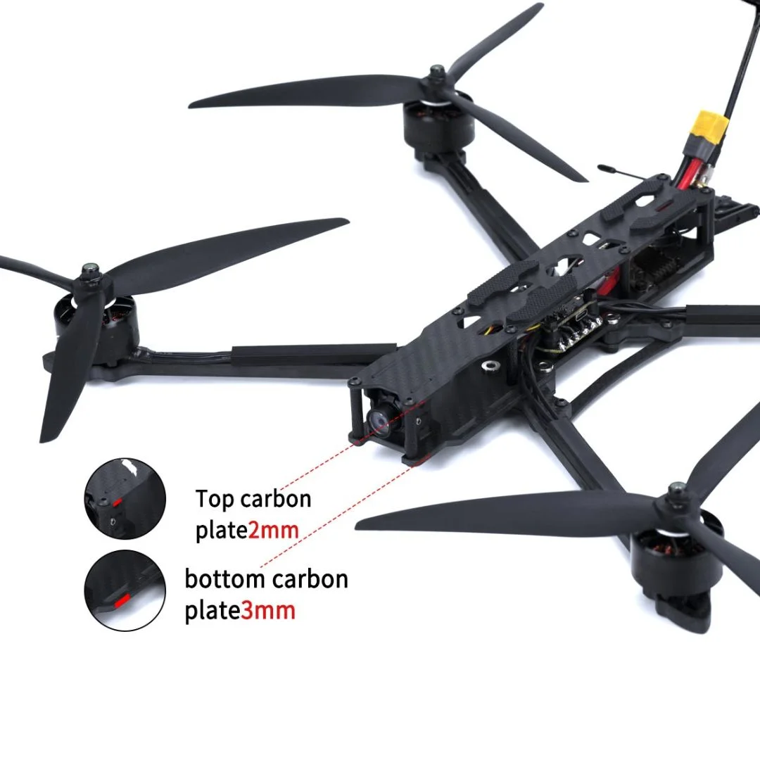 UMT 10" FPV Long Range Analog PD Drone ELRS (915/858Mhz) 2.5W 5.8Ghz VTX for fpv drones 8