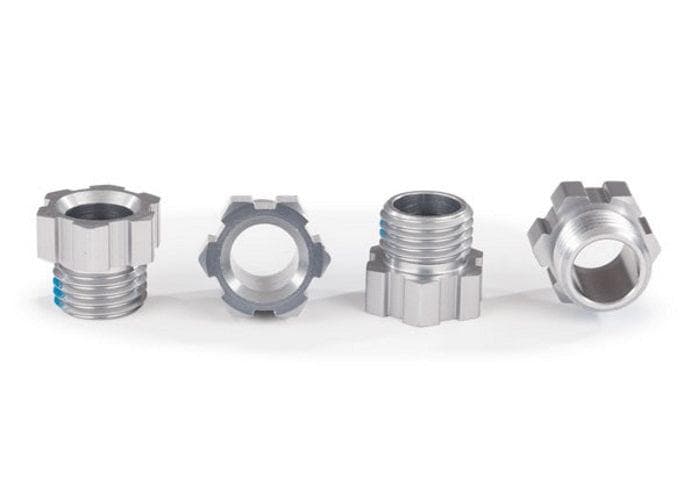 Traxxas 8886A Stub Axle Nut Aluminum (Gray-Anodized) (4) TRX-4 for fpv drones