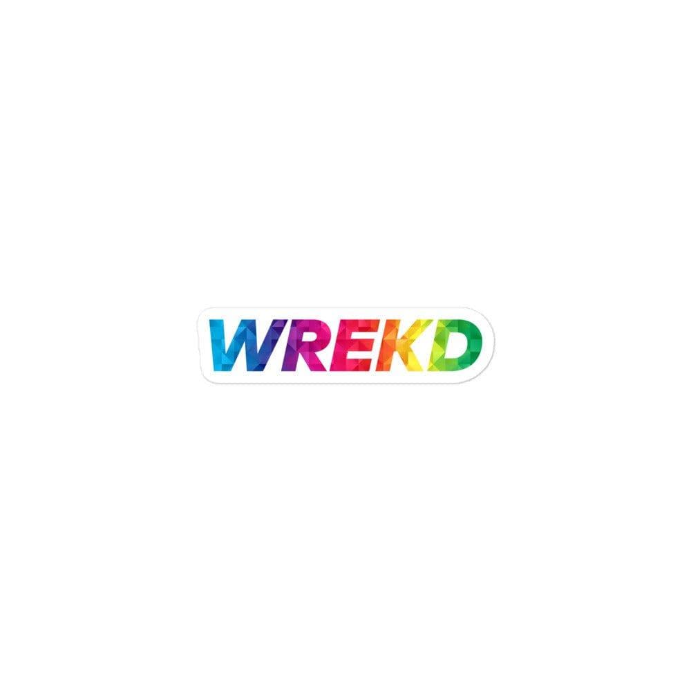 WREKD Oversized Colorful Sticker (Print-on-demand) - Choose Dimensions for fpv drones 1
