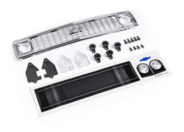 Traxxas 9120 Grille Chevrolet Blazer (1972)/ grille retainers (5)/ Headlight Housing (2) For #9111 Body TRX-4 for fpv drones