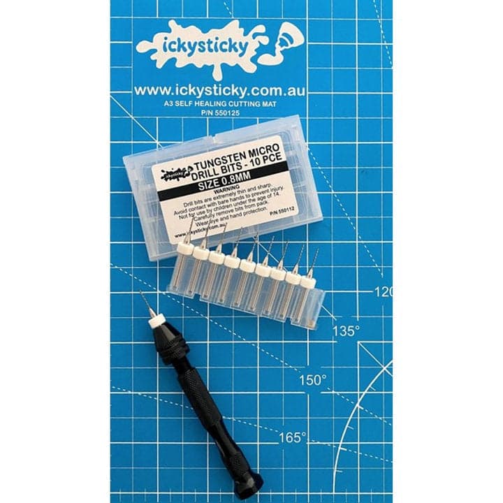 TUNGSTEN MICRO DRILL BITS SINGLE SIZE PACK for fpv drones 7