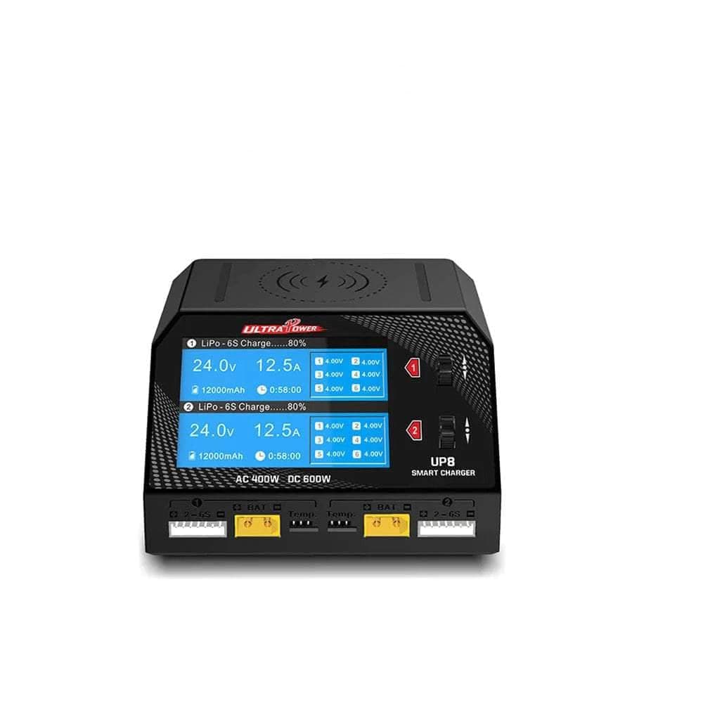 UltraPower UP8 600W 16A 1-6S Dual Channel AC/DC Smart Charger for fpv drones
