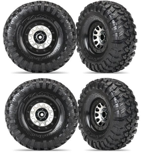 Traxxas 8172 TRX-4 Mounted Canyon Trail 2.2" Tires Method 105 (4) Rock Crawler for fpv drones