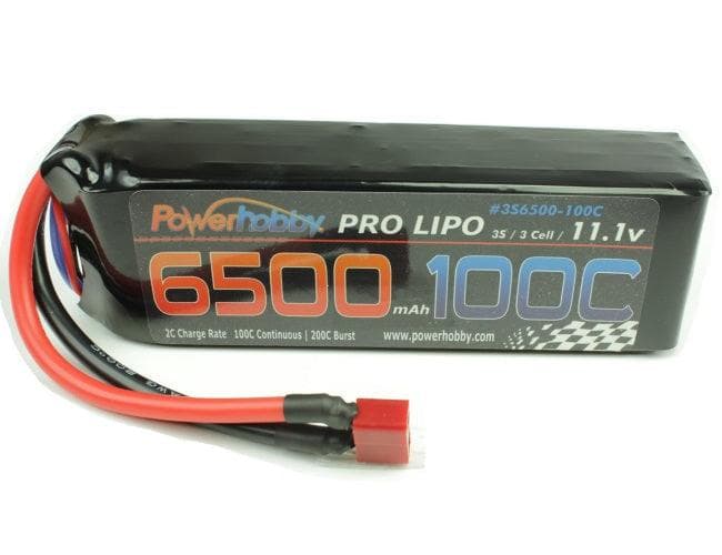 Powerhobby 3S 11.1V 6500mAh 100C Lipo Battery Pack w Deans Plug Soft Case for fpv drones 1