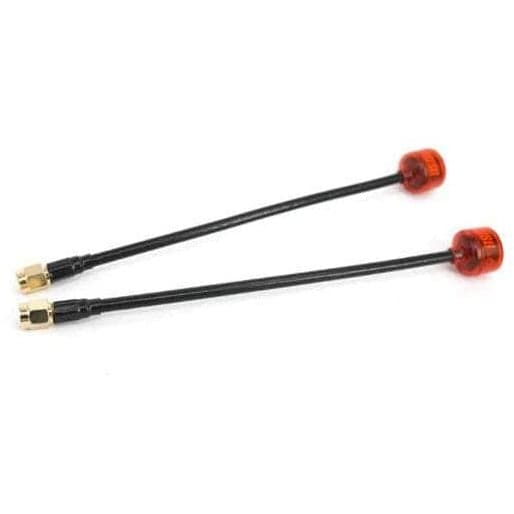 RUSHFPV Cherry Ultra Extended 5.8GHz SMA Antenna  (2pc) - Transparent Red - Choose Your Polarization for fpv drones 5